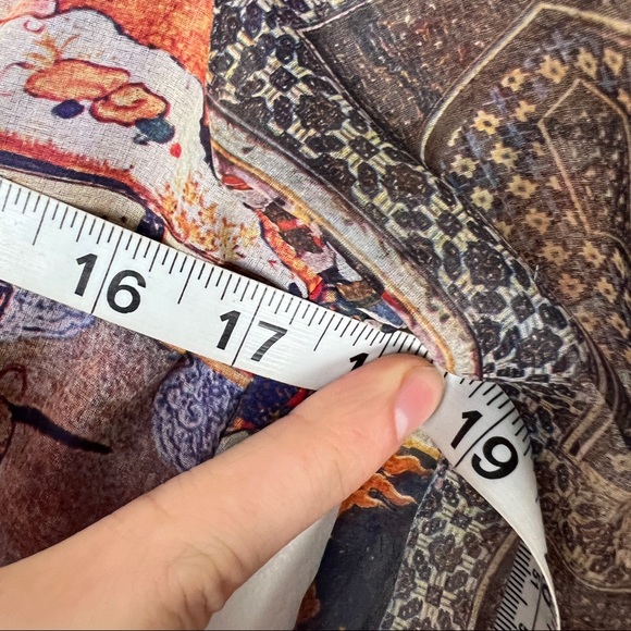 Rare Vintage California Calliope Contrasting Printed Long Dress - Picture 7 of 9